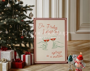 Christmas Frame Mockup, DIN A, A2 Poster, Interior Scene (PSD)