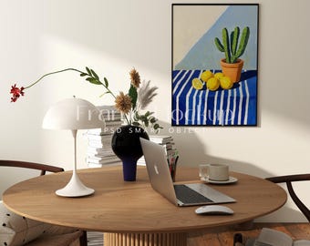 DIN A Frame Mockup, Luxury Art Print Display (PSD)