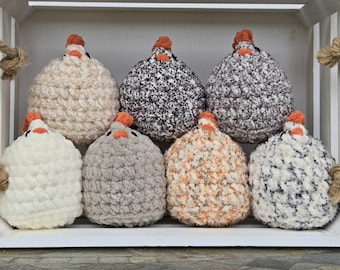 Crochet Mabel Chicken Amigurumi Plushie Stuffed Animal