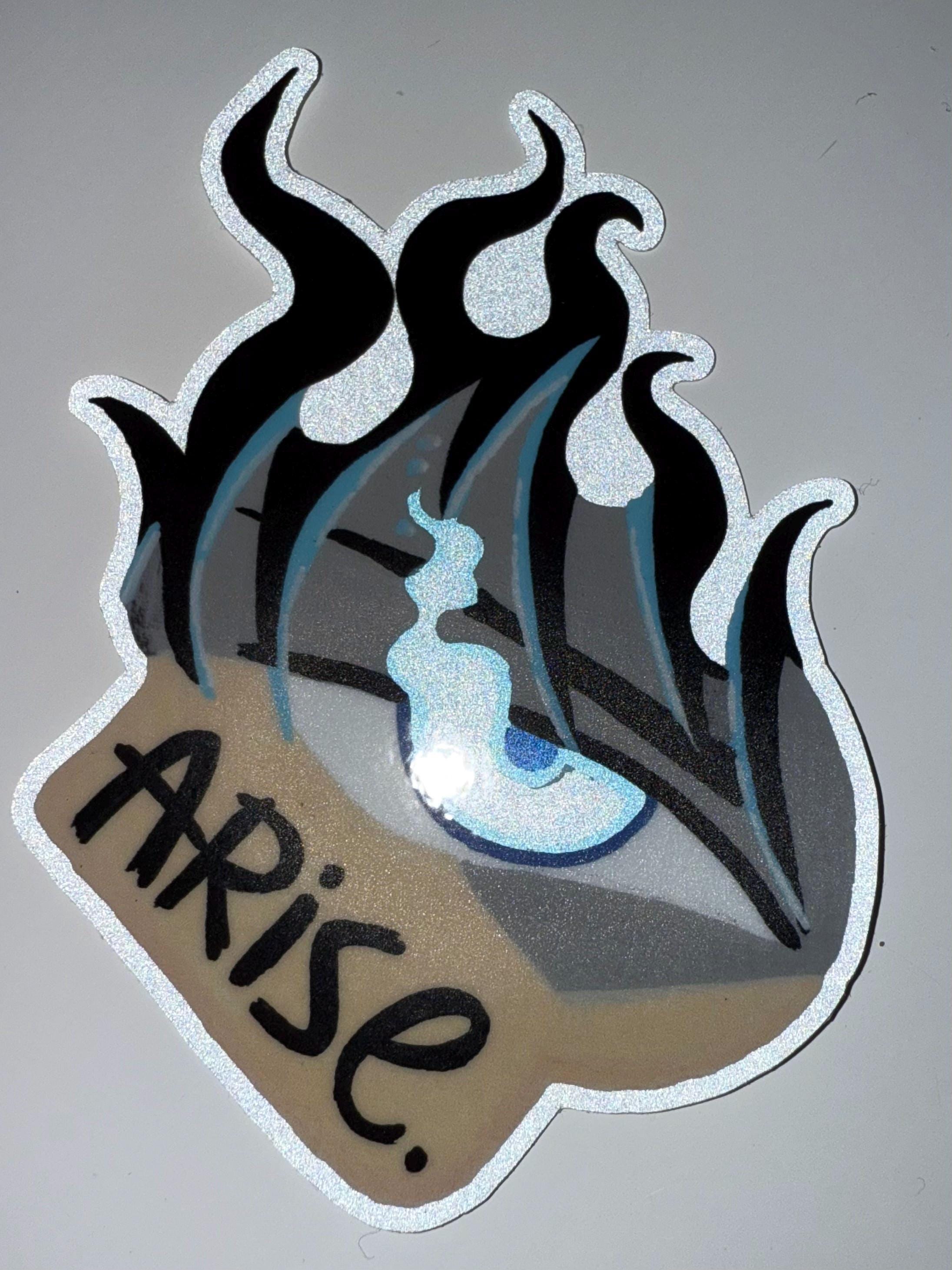 Solo Leveling Sticker Arise & Igris Waterproof for Bottles, Laptops ...