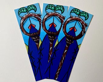Dungeon Anime Bookmark for Anime & Book lover gift 2x6 Soft touch Satin one sided, hand painted anime art