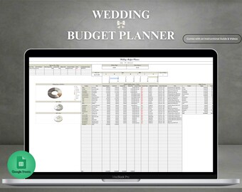 Wedding Budget Planner Google Sheets | Wedding Budget Tracker | Wedding Budget Template | Digital Wedding Budget Planner | Budget Planner
