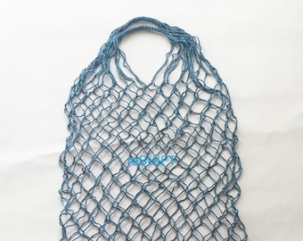 Bolsa de compra europea, la mejor alternativa a las bolsas de plástico, imprescindible para un comprador responsable, hecha a máquina, de poliéster, en color crema, azul marino, rojo, marrón y azul.