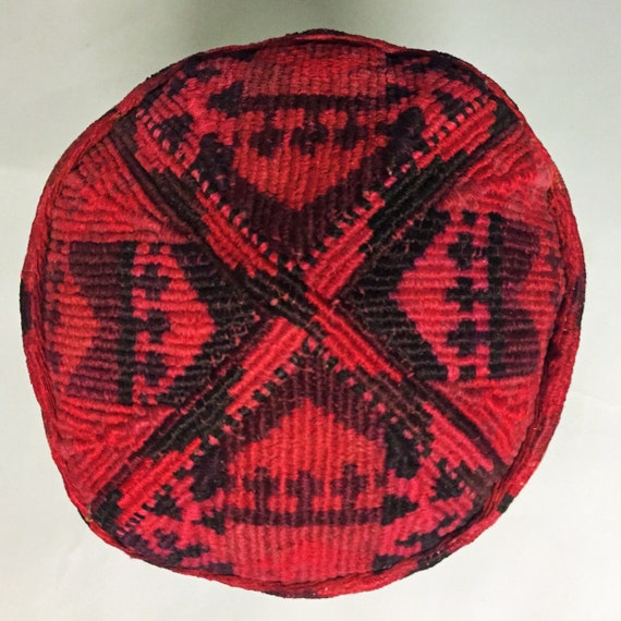 TRIBAL KHAZAR SILK Hat, Silk Embroidery on Cotton… - image 1