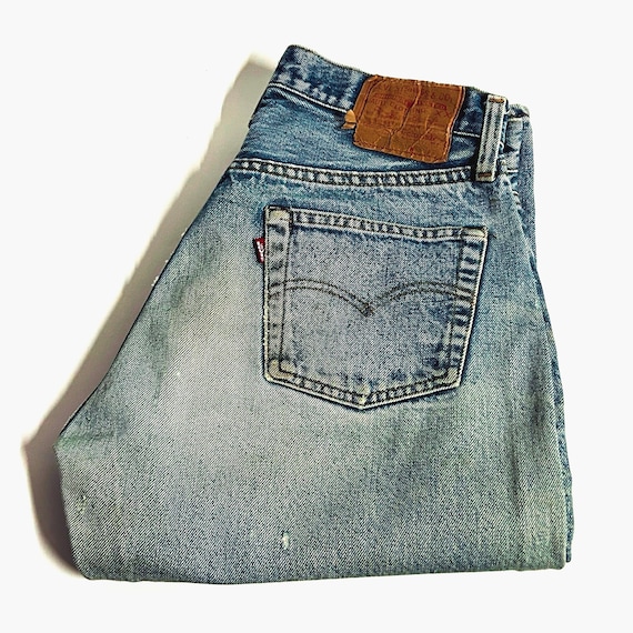 JEANS LEVI S 501 SELVEDGE Vintage 1968 70 32X32 Gamba dritta Linguetta rossa Bottoni sul davanti Cuciture con cimosa bianca Etsy Italia