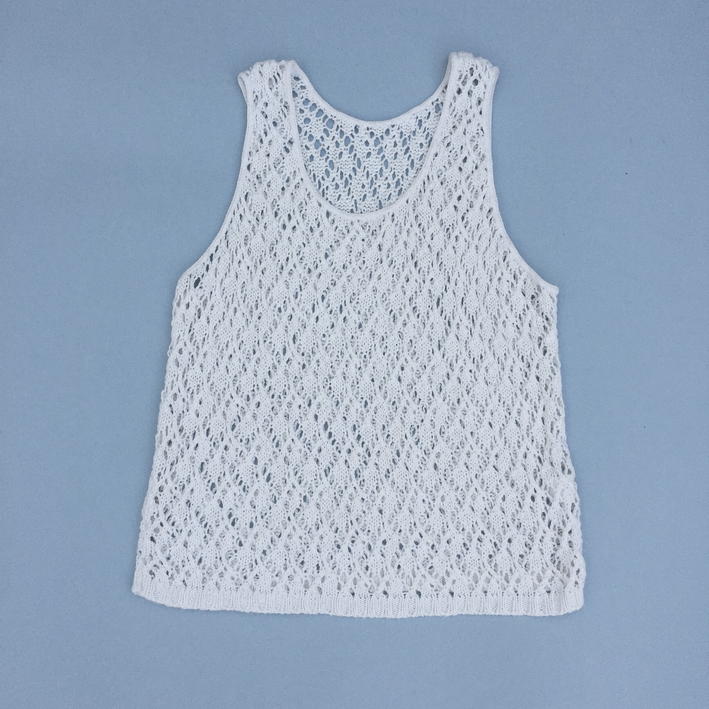 OFF-WHITE SWEATER Tank, knit tank, cotton and rayon tank top, light and airy tank top, sleeveless white top, good for layering, sweater knit