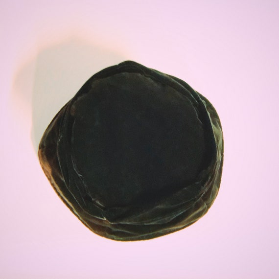 BLACK VELVET HAT, Soft Hat, Slouchy Hat, Vintage … - image 5