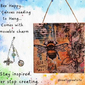 Bee Happy Charmed WallArt