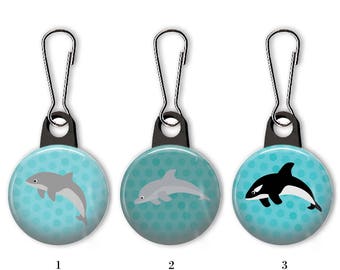 Dolphin Anchor Zipper Pull Dolphin Gift Dolphin Lobster Clasp Dolphins Anchor Zipper Pull Dolphin Animal Anchor Zipper Pull-HZ0012 Dolphins Dolphin Jewelery