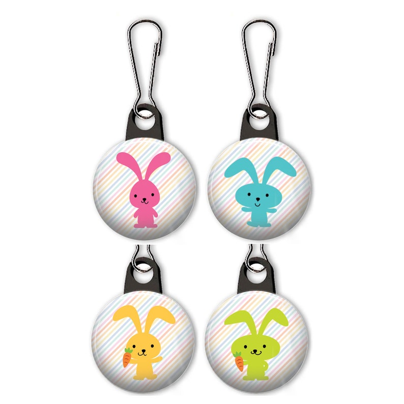 Bunny Zipper Pull. Bunny Charm. Rabbit Zipper Pull. Rabbit Etsy