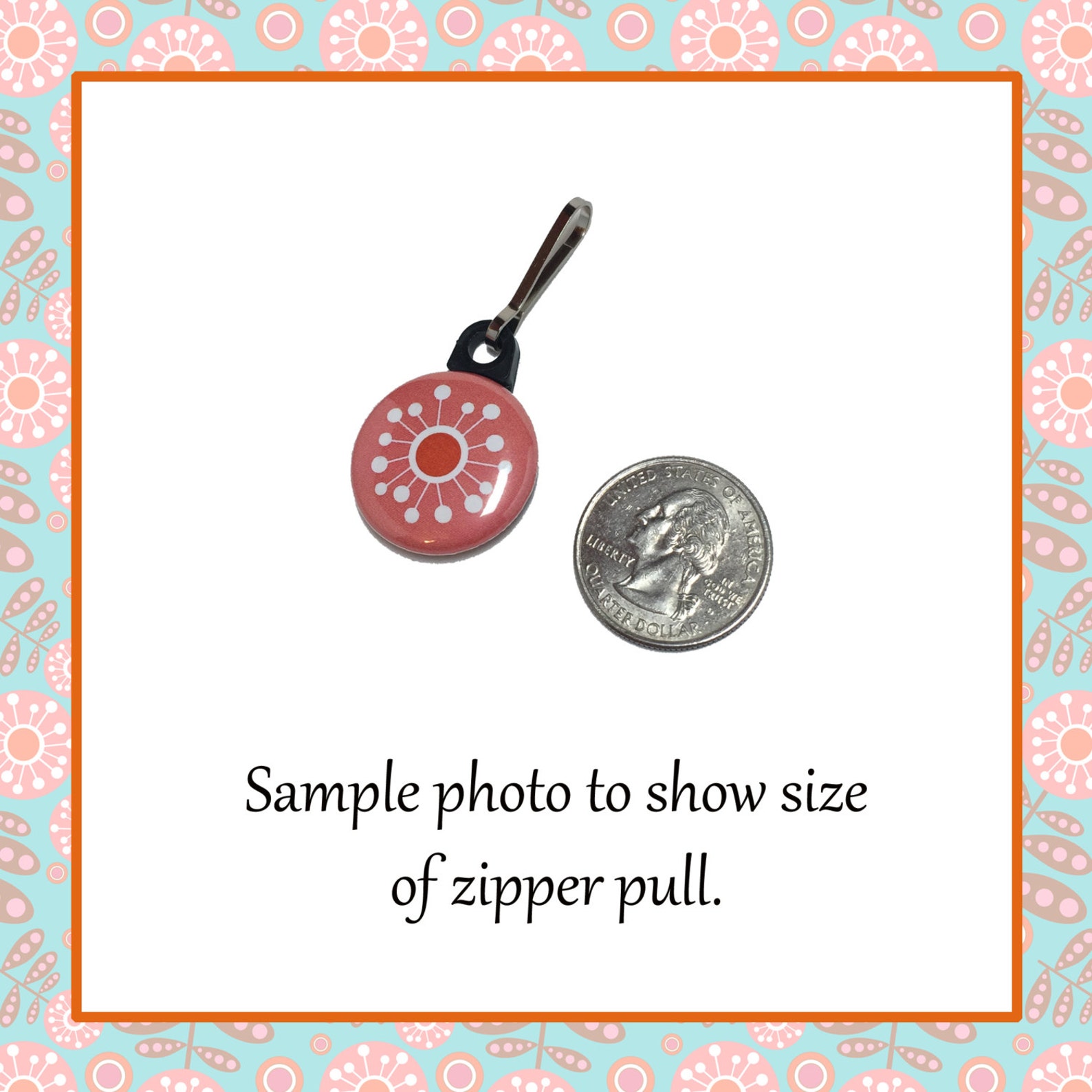 Quilt Pattern Zipper Pull. Quilting Charm. Quilt Zipper Pull Charm