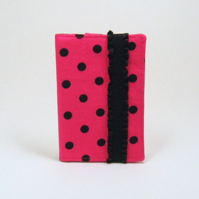 pink and black polka dot business card holder gift card holder polka dot business cards