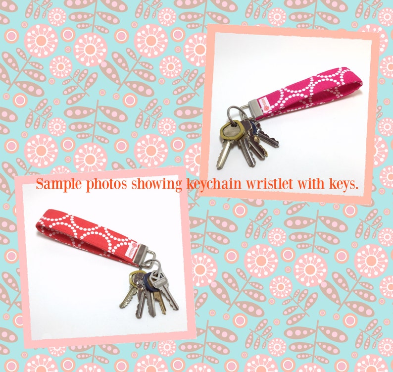 Gold Circles Keychain Key Fob Key Wristlet Key Holder Key Etsy