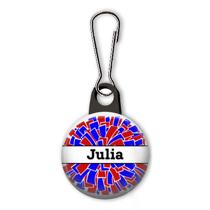 Cheerleading Zipper Pull. Personalized Zipper Pull. Cheer Etsy