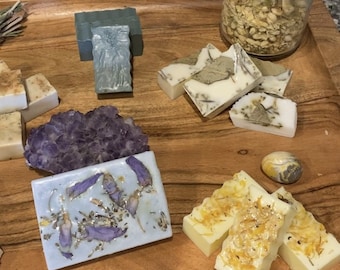 Custom Intention Soap: Handcrafted with Essential Oils & Herbs