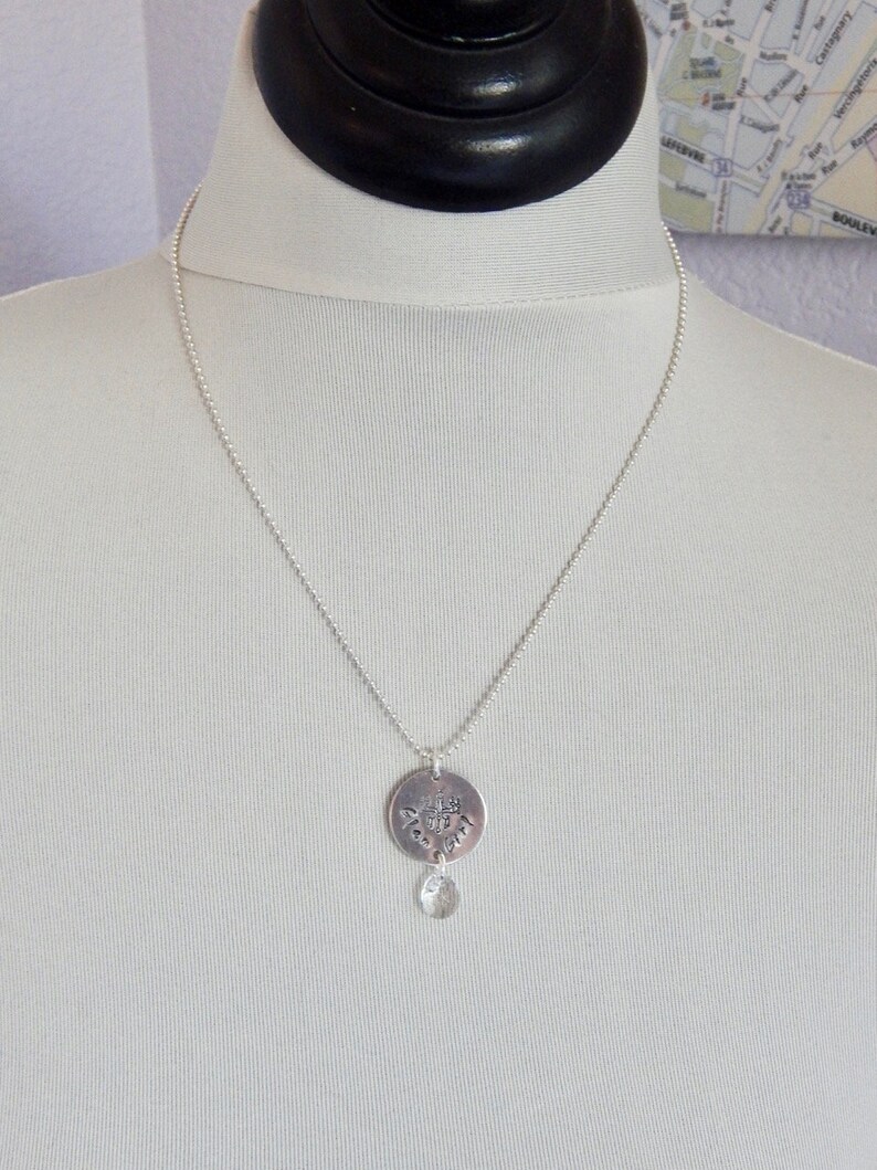 Glam Girl Necklace Hand Stamped Chandelier Necklace Etsy