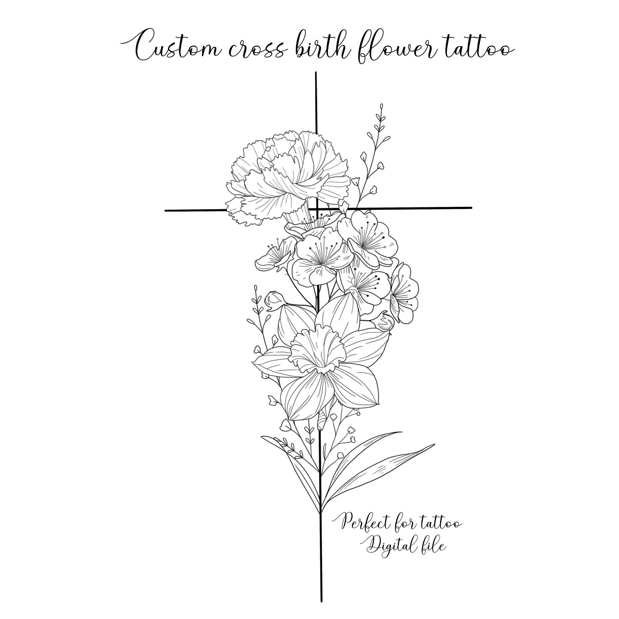 March Birth Flower Tattoo Ideas