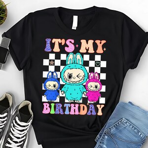 Birthday Girl Labubu | it's my birthday Kids Cartoon toy PNG, Labubu Characters png