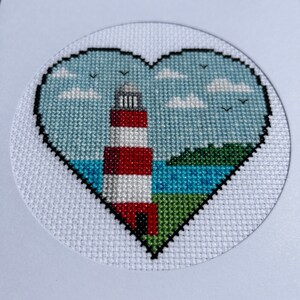 Vuurtoren - Cross Stitch Card Making Kit - Overdag