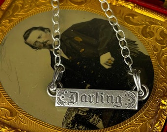 Loved To Death Sterling Victorian Darling Necklace