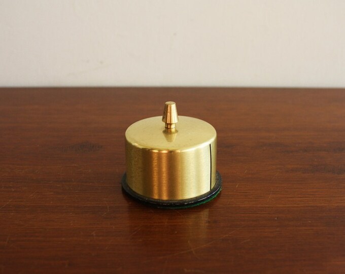 Vintage Brass Stamp Dispenser Desktop Stamp Holder Etsy