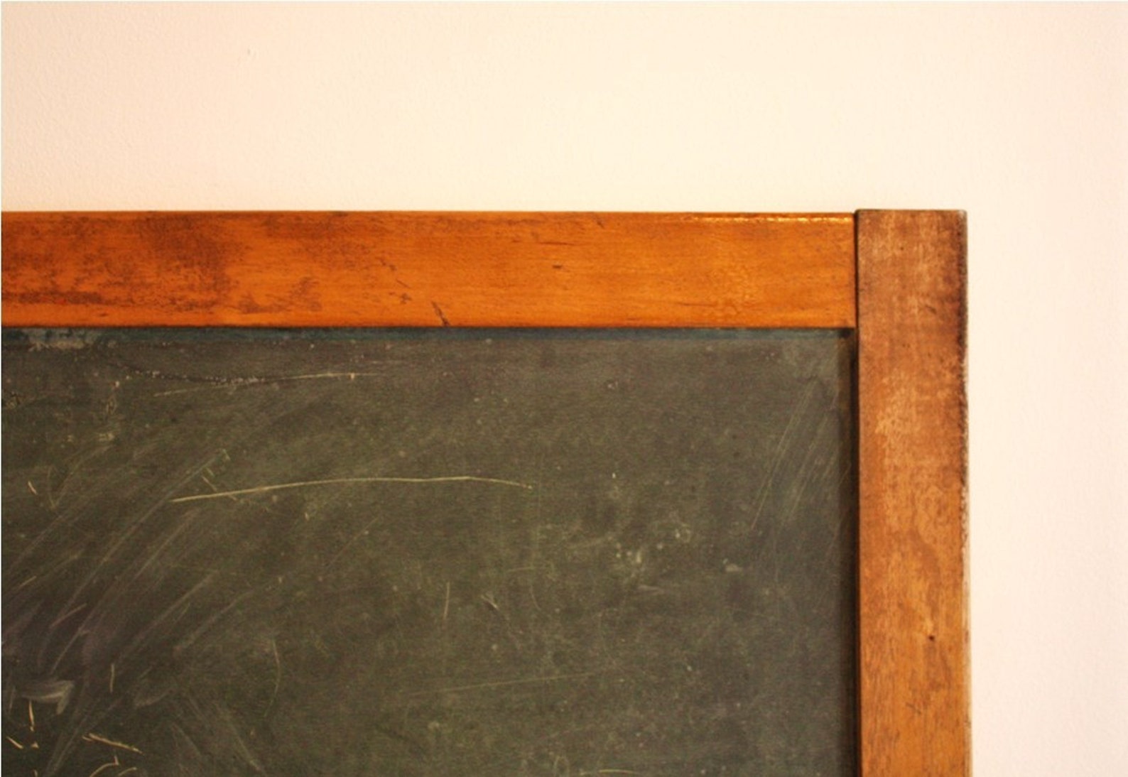 Large vintage schoolhouse chalkboard with wooden frame Etsy