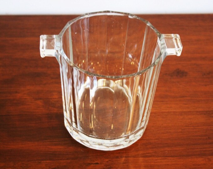 Vintage Crystal Ice Bucket Etsy