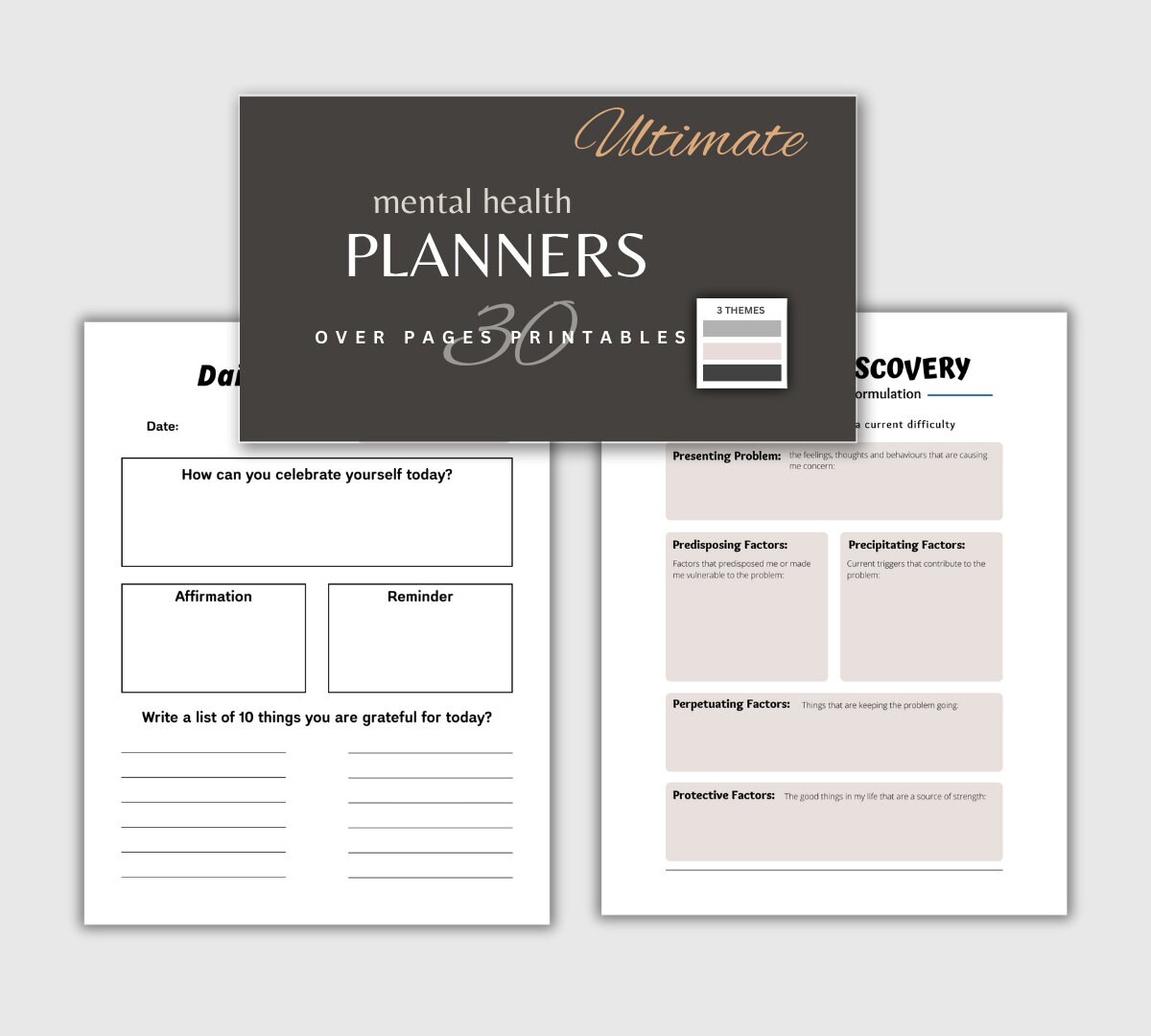 Guided Mental Health Journal: Coping Skills Diary (instant Download) - Etsy
