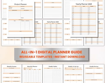 2025 Productivity Planner: Undated Daily Organizer