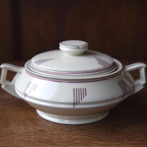 Vintage Art Deco Porcelain Sugar Bowl Dish Royal EPIAG Czechoslovakia - Annabella Modéle Deposé