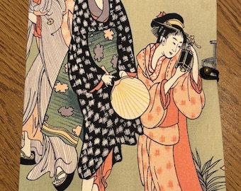 ¡REGALO DE MEDITACIÓN para MAMÁ!... Diario zen asiático hecho a mano: una reliquia de estilo vintage con efímeros de Japón y China.