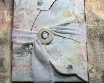 RECUERDO DE HERENCIA, Diario de novia hecho a mano / Recuerdo romántico de boda y despedida de soltera / Libro de recuerdos de reliquia único