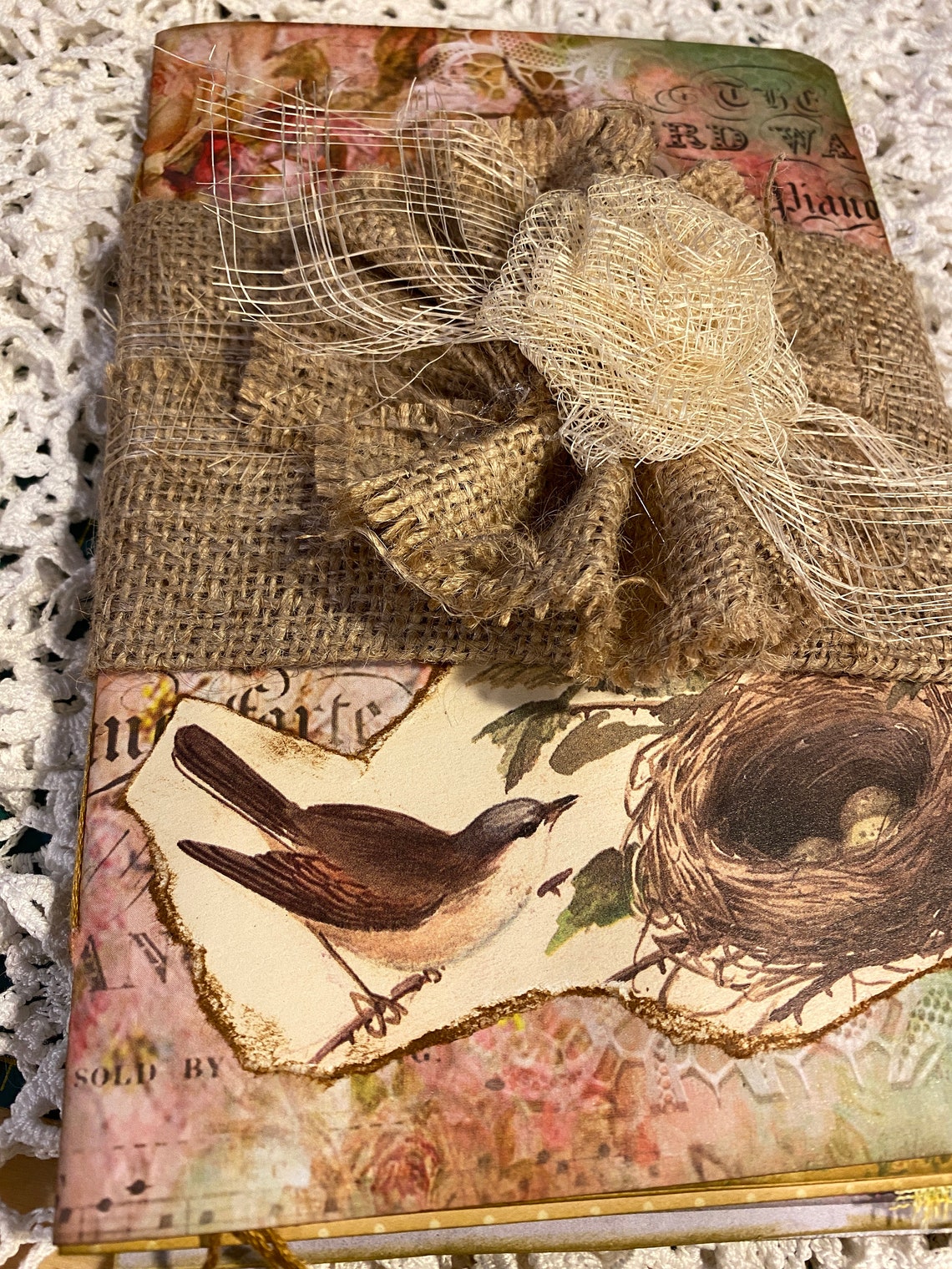 UNIQUE Junk Journal Closures TWO Shabby Chic Book BANDS Junk Etsy