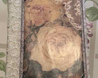 A LAS NOVIAS LES ENCANTA... Diario organizador de bodas hecho a mano / Recuerdo de rosas y novia / Planificador nupcial con tarjetas de consejos - Mini diarios