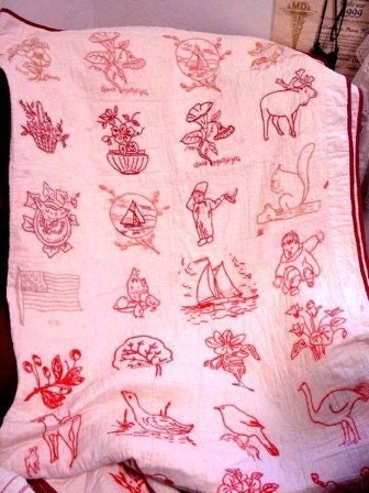 Redwork patterns - Etsy 日本