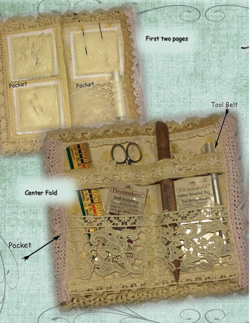 Needle Book TUTORIAL PATTERN Travel Sewing Kit Needle Etsy