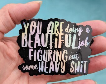 Heavy Shit Sticker (Holographic)