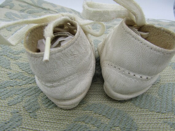 Sweet Little Vintage Leather Baby Shoes Lace up s… - image 3