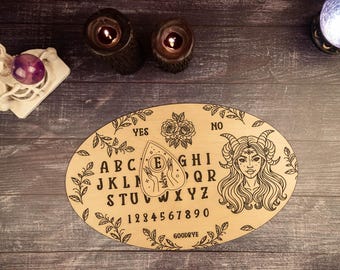 Tavola Ouija - Dea Cornuta Solo / Incisione Personalizzata