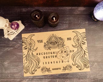 Tavola Ouija - Duo Dea Cornuta / Incisione personalizzata