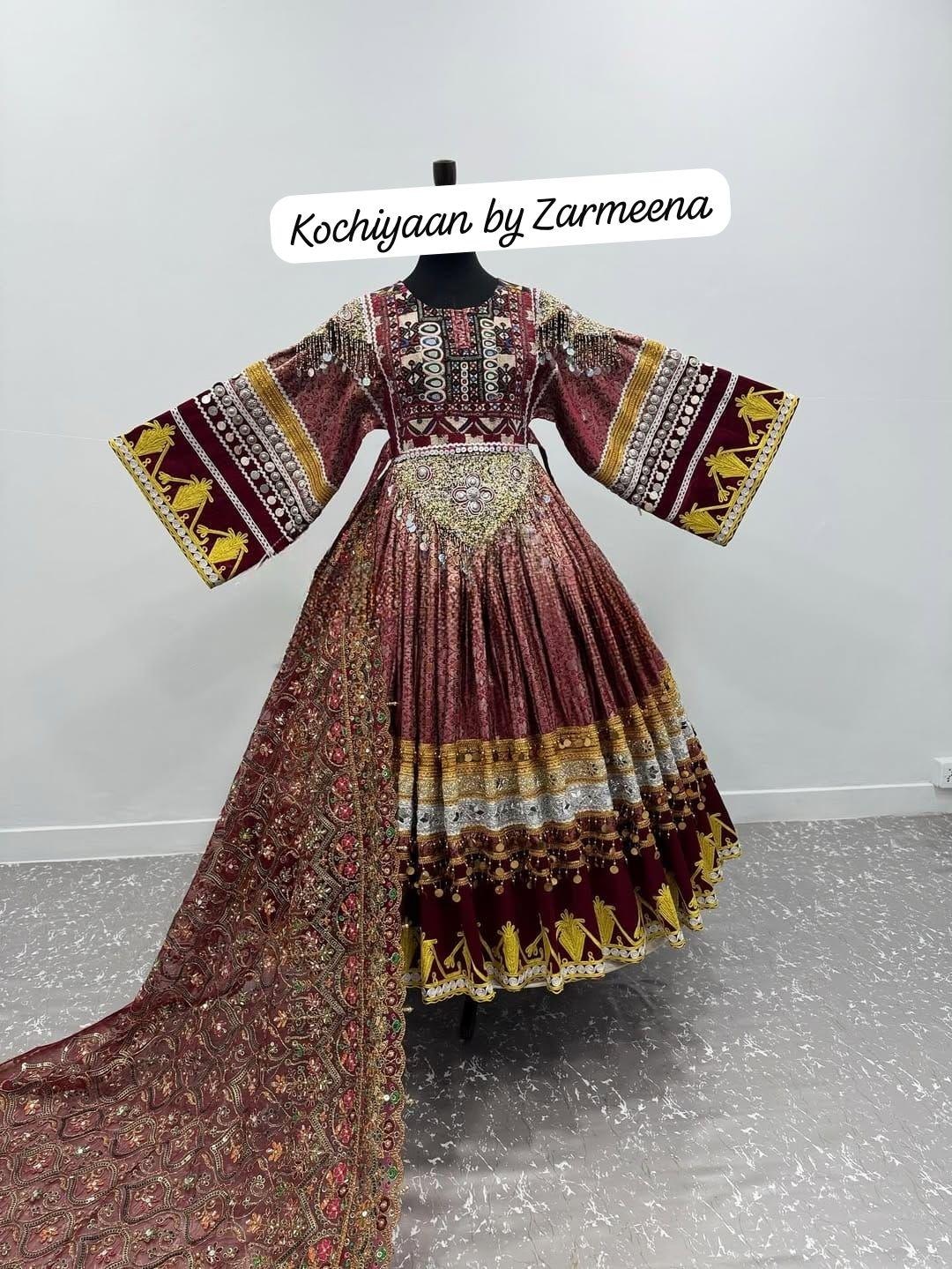 Afghan Long Maxinikkah Dress,afghani Traditional Wedding Dress for Bride