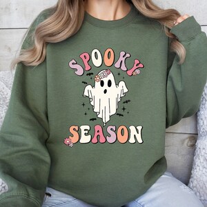 Spooky Season Halloween Sweatshirt,Halloween Sweatshirt,Spooky Season,Coffee Shirt,Halloween Design Shirt,Halloween Gift,