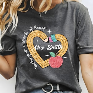 Personalized Retro Teacher Name Shirt, Custom Teacher Name Tshirt, Gift For Teacher, Teacher Appreciation Gifts, Thank You Teacher Gifts