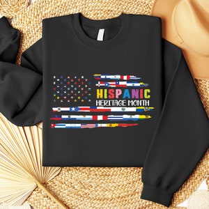 Nationales spanisches Kulturerbe-Monat-Sweatshirt, Kulturerbe-Monat mexikanisches Hemd, Latein-Frauen, Mexikaner-Mexiko Hispanic