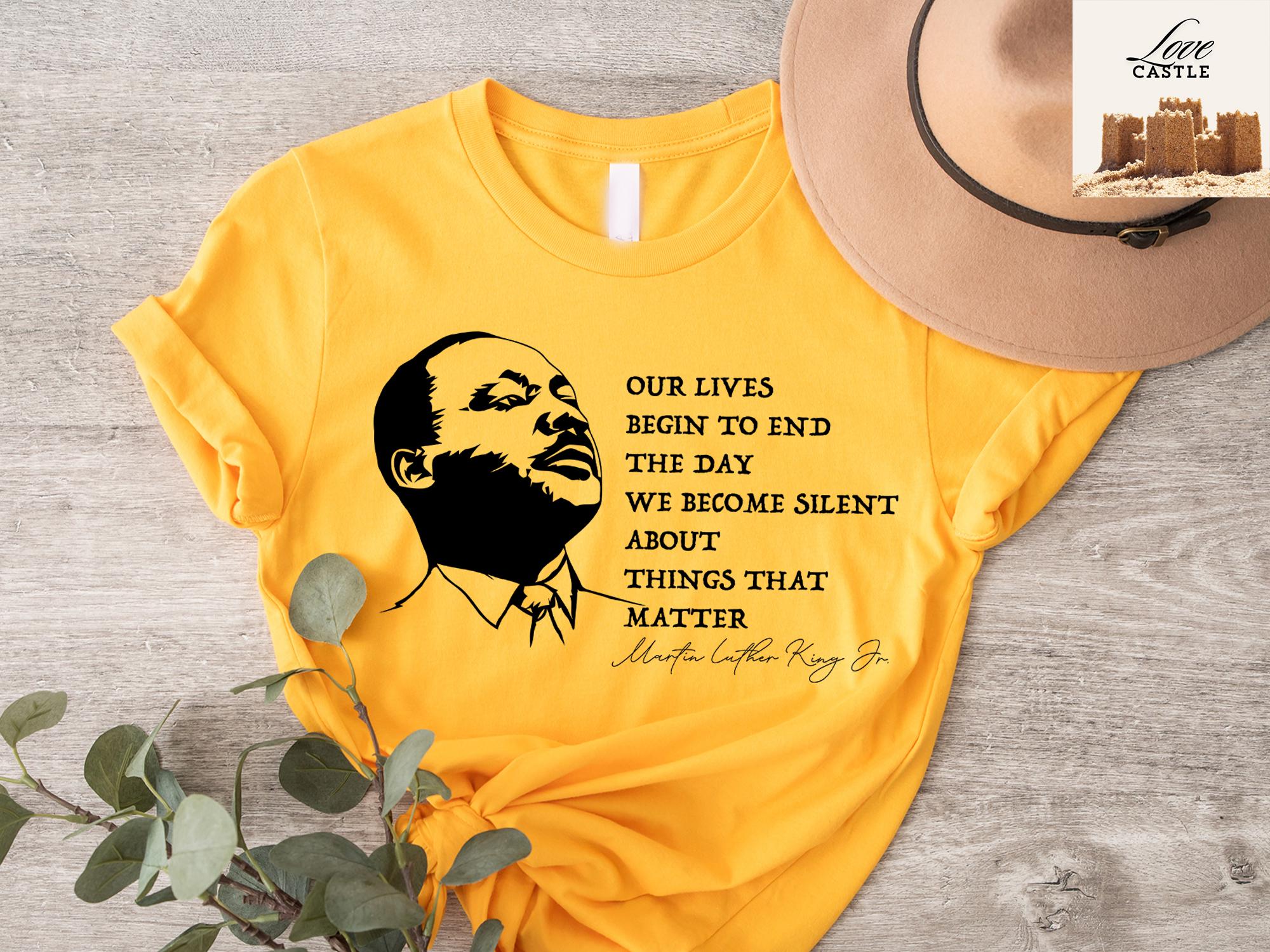 T-Shirt Bambino Ragazzo Martin Luther King Discorso Idea Regalo