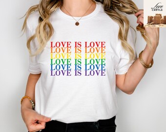 Love is Love Pride T-Shirt, LGBTQ Support Tee