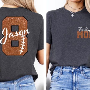 Camiseta personalizada para mamá de fútbol, camiseta para mamá de fútbol con nombre y número de niño, camiseta personalizada para mamá de fútbol, camiseta para mamá de fútbol, camiseta para mamá de fútbol