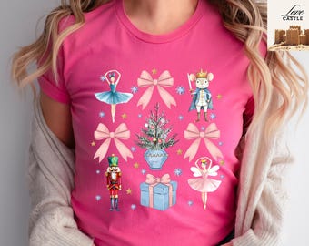 Nutcracker Christmas T-Shirt, Sugar Plum Fairy Design