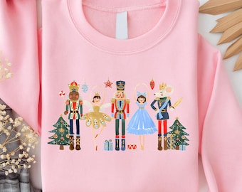 Nutcracker Ballet Christmas Sweatshirt, Holiday Party Sweater