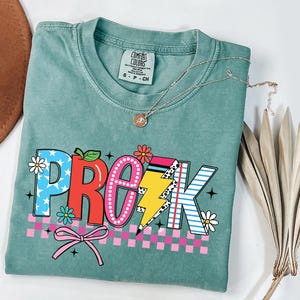 Comfort Colors® Pre-K Teacher Shirt, Pre-K Squad, Preschool Crew, PreK Teacher Shirt, Pre-K Teacher Team Shirts, PreK TShirt, Pre K T-Shirt
